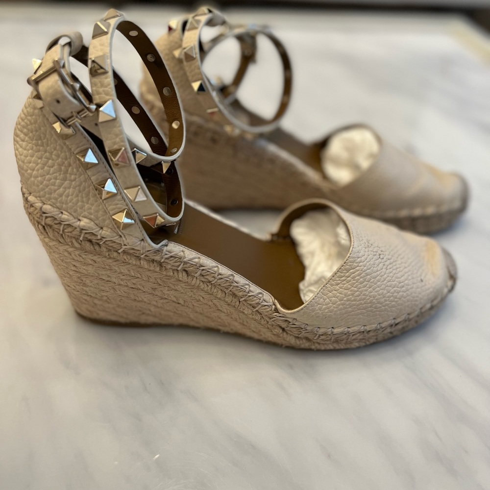 Valentino Rock Stud Platform Wedge
